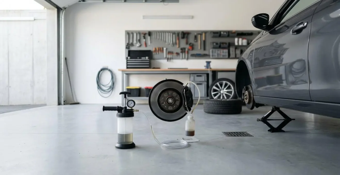 Système de purge automatique connecté au réservoir de liquide de frein