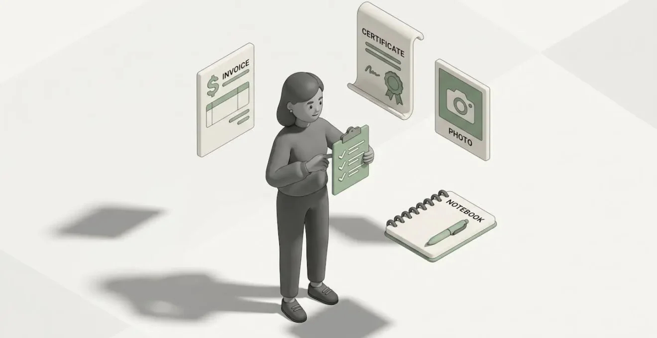 Checklist visuelle des 7 documents essentiels pour l'estimation d'un véhicule de collection